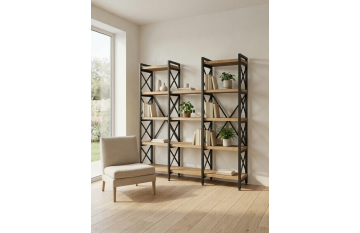 Стеллаж Madrid-545XXL 5 полок 150*37*159 см Стеллаж Madrid-545XXL 5 полок 150*37*159 см