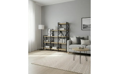 Разноуровневый стеллаж Madrid-345XXL 5 полок 150*37*159 см